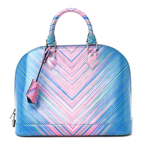 LOUIS VUITTON Epi Tropical Alma PM Blue Rose